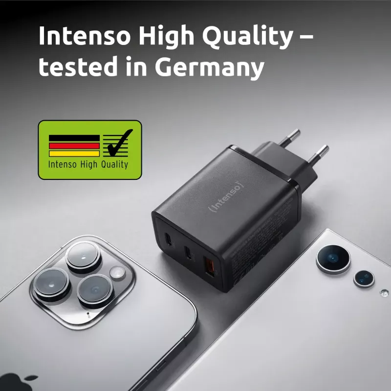 Virtalähde Intenso W65ACC USB-A- ja USB-C-liitännät musta