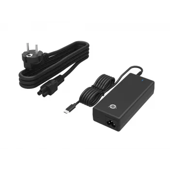 Conceptronic OZUL03BE 100W GaN pöytä-USB-PD-laturi, universaali, sisäkäyttöön, 100–240 V, 50–60 Hz, 100 W, 5–20 V