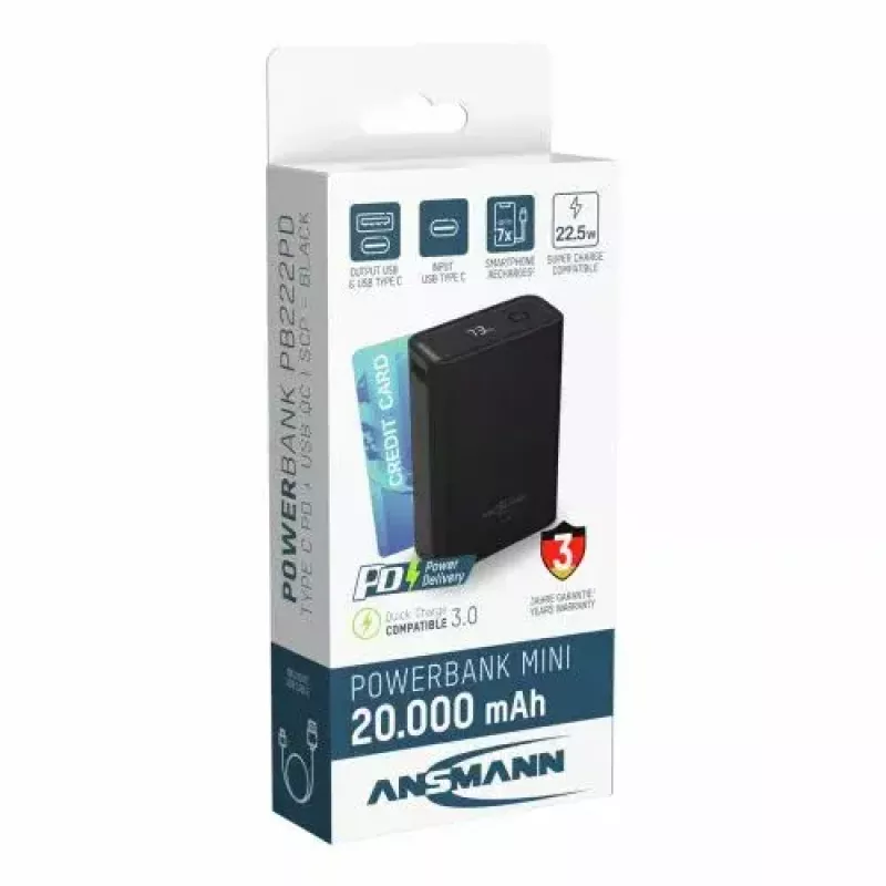 Kannettava akku Ansmann PB222PD 20000 mAh