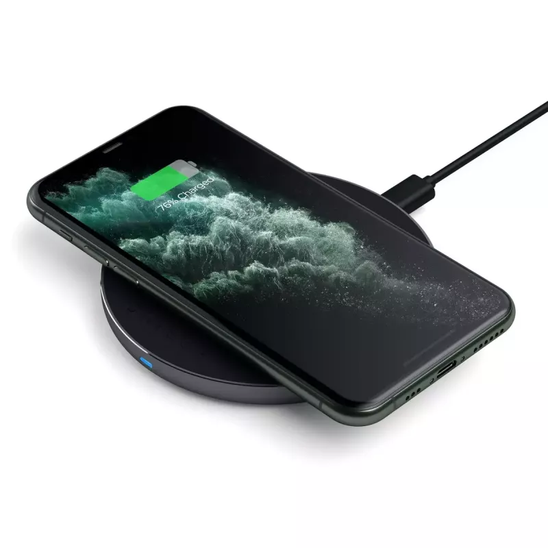 Langaton laturi Satechi ST-IWCBM pikalataus USB Type-C sisäkäyttöön älypuhelin musta harmaa
