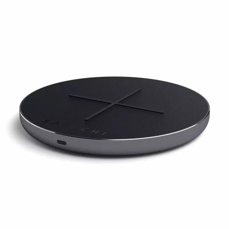 Langaton laturi Satechi ST-IWCBM pikalataus USB Type-C sisäkäyttöön älypuhelin musta harmaa
