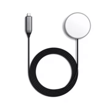 Matkapuhelimen laturi Satechi ST-UCQIMCM USB langaton lataus harmaa valkoinen