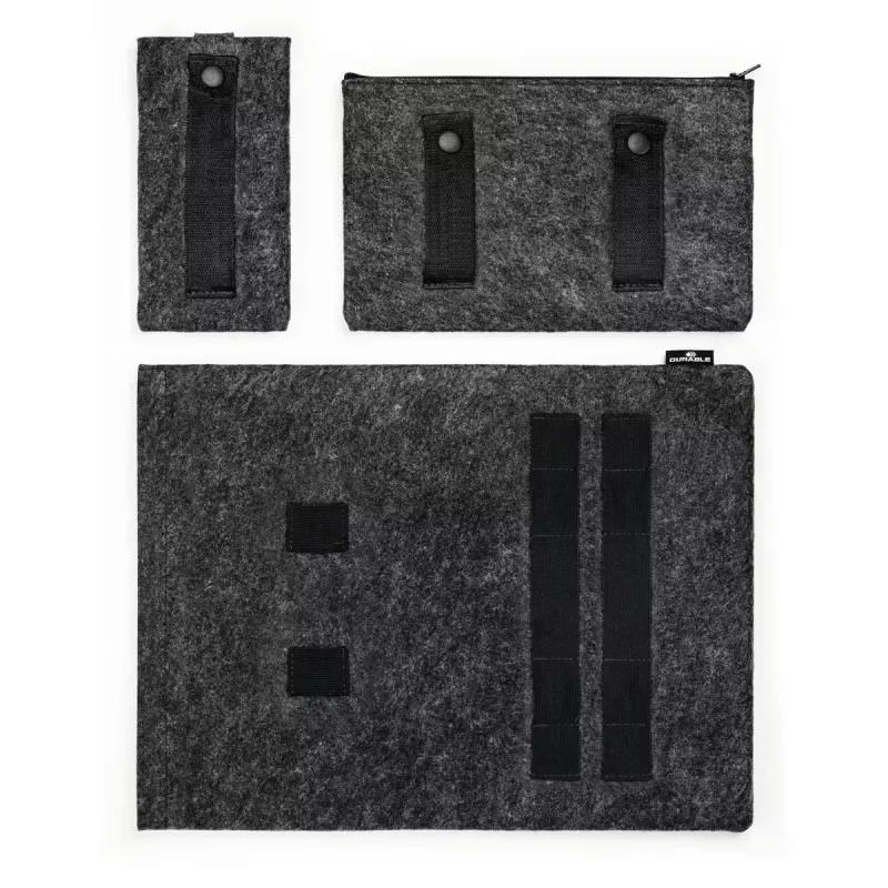 Durable 507158 MultiBag EFFECT kannettavan / tabletin suojakotelo 16,4″ (41,7 cm), kierrätetty PET-huopa, lisävaruste- ja puhelintaskulla