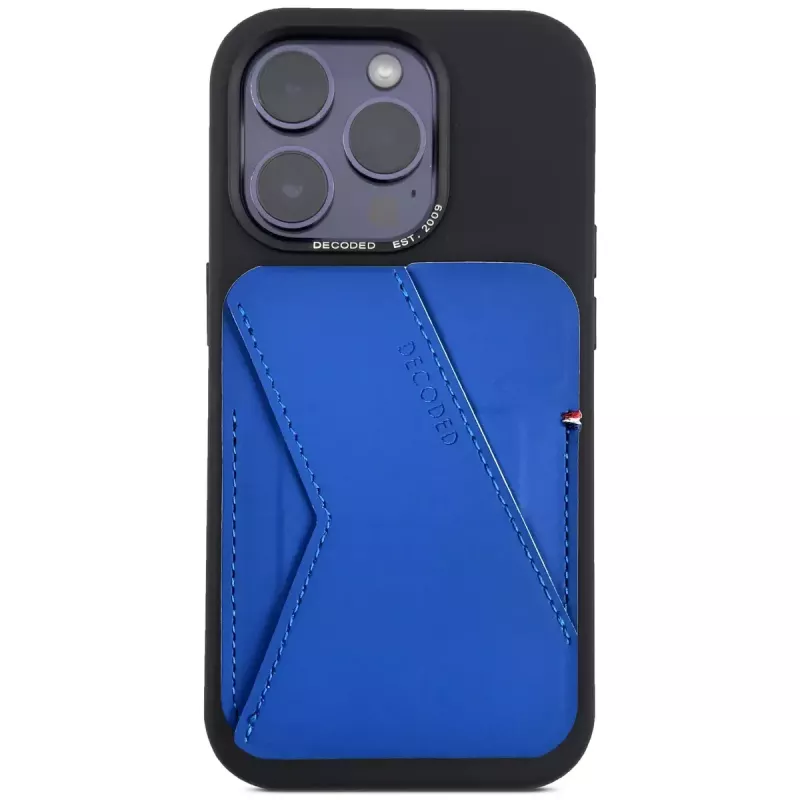 Decoded D24MSCS1GB Blue silikoni kortti- ja teline-lompakko
