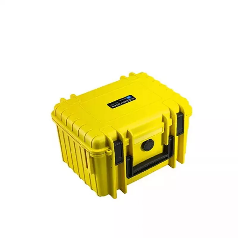B&W Cases Typ 2000 keltainen polypropeeni 9 taskua 270x215x165 mm