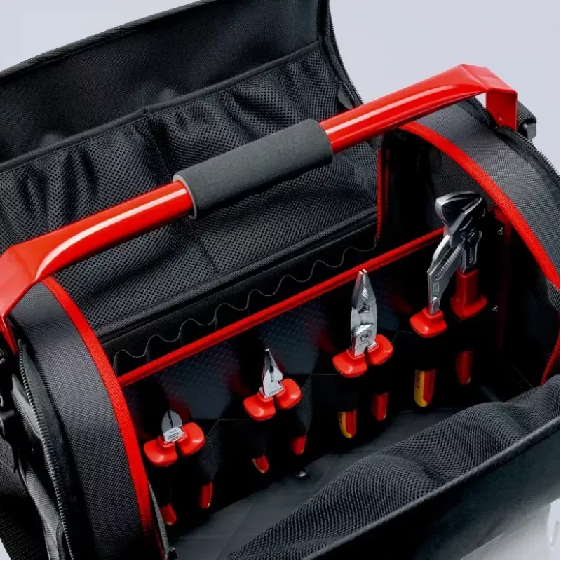 Työkalulaukku Knipex 00 21 08 LE musta punainen polyesteri