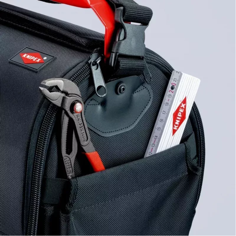 Työkalulaukku Knipex 00 21 08 LE musta punainen polyesteri