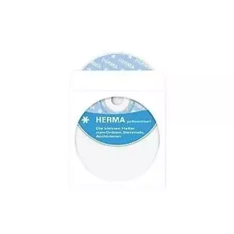 HERMA CD-/DVD-paperitaskut valkoinen liimapisteellä 100 kpl