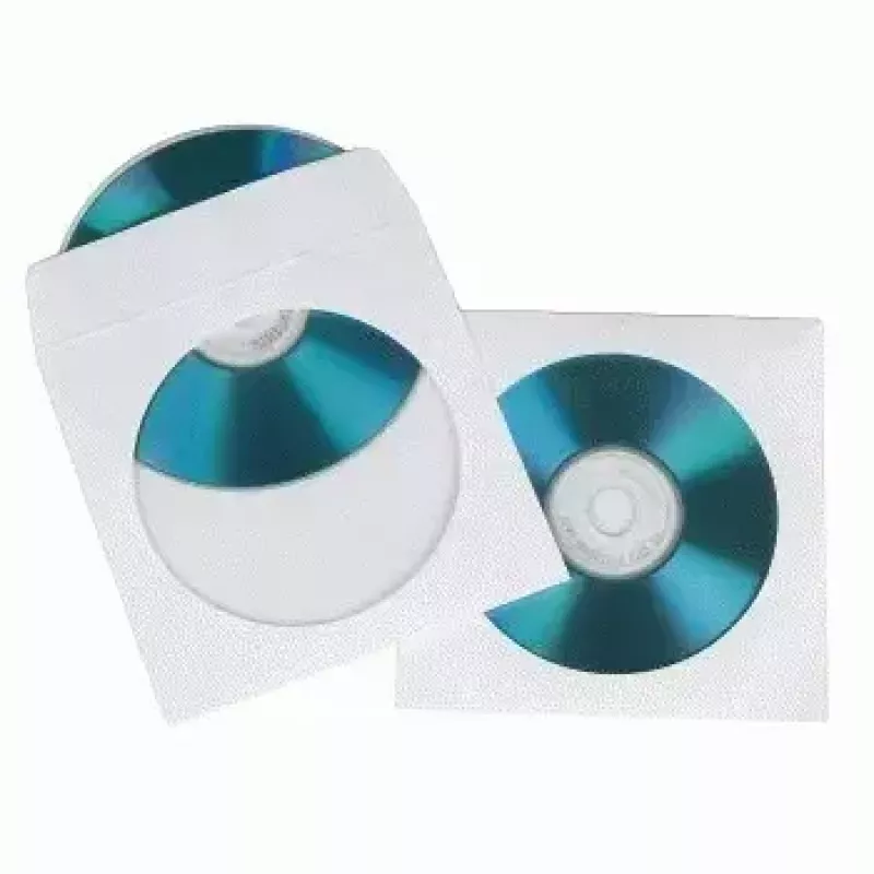 Hama CD-ROM-paperikotelot 50, valkoinen 50 levyä
