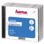 Hama CD-kaksoisjewelcase standard, 5 kpl:n pakkaus 2 levyä läpinäkyvä