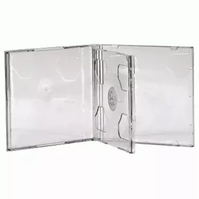 Hama 44752 CD-kaksoisjewelcase 5 kpl:n pakkaus 2 levylle läpinäkyvä