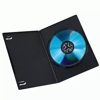 Hama 51181 ohut DVD-kotelo musta 1 levy