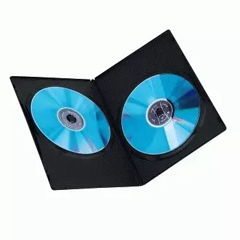 Hama 51184 ohut DVD-kaksoiskotelo musta 2 levyä