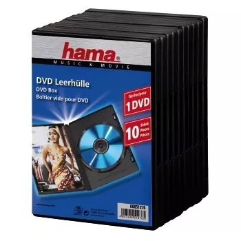 Hama 00051276 optinen CD-kotelo jewel case 1 CD musta