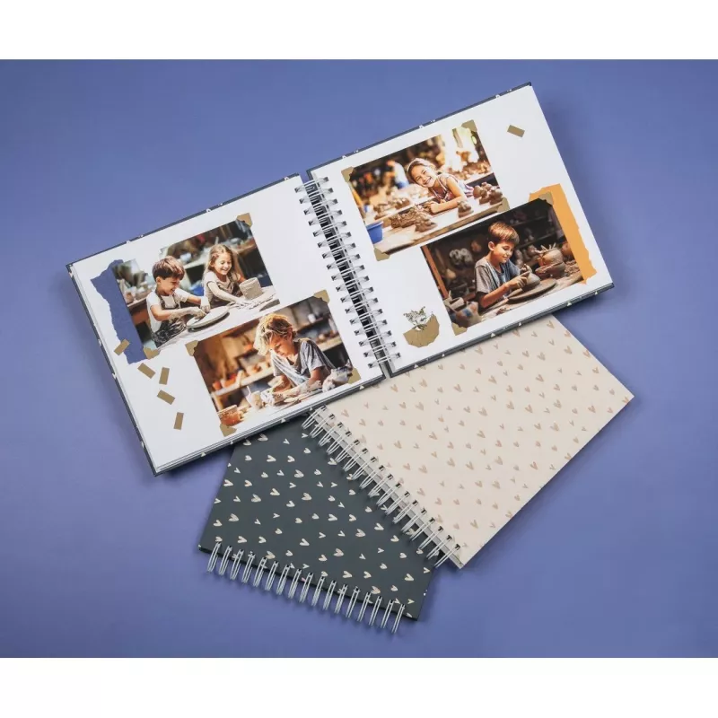 Hama Lovely valokuva-albumi sininen 100 lehteä 10 x 15 cm kierre-sidonta