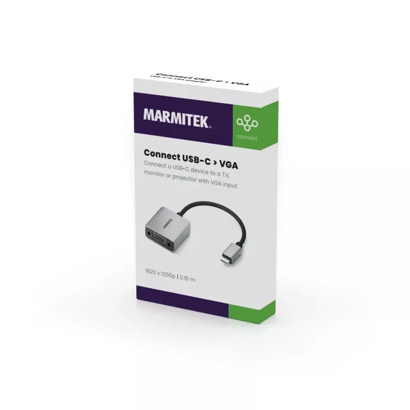 Marmitek Connect USB C to VGA - USB-C–VGA-adapteri