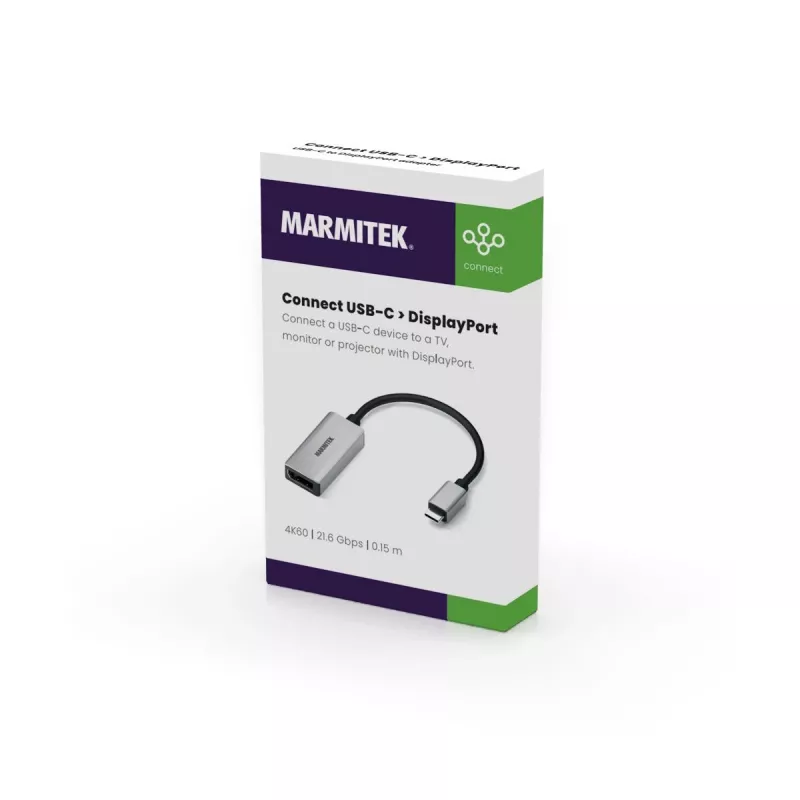 USB-C–DisplayPort-adapteri Marmitek 8371 4K 60Hz