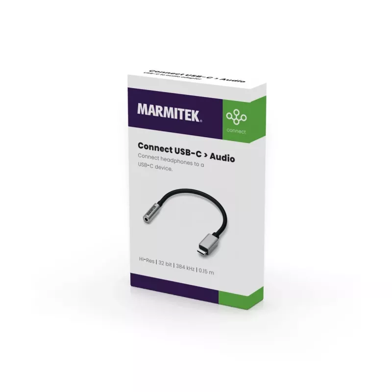 Marmitek Connect USB-C > Audio 8374 adapteri äänilaitteille