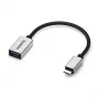 USB-kaapeli Marmitek 08375 0,15 m USB 3.2 Gen 1 USB-C USB-A musta hopea