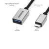 USB-kaapeli Marmitek 08375 0,15 m USB 3.2 Gen 1 USB-C USB-A musta hopea