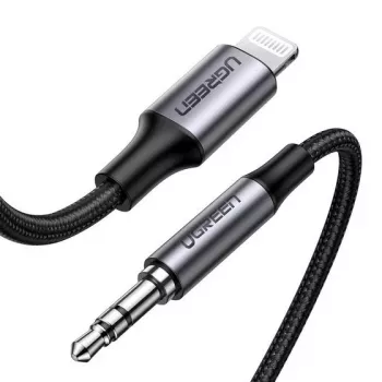 Ugreen 70509 matkapuhelinkaapeli hopea 1 m 3,5 mm Lightning