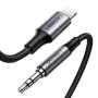 Ugreen 70509 matkapuhelinkaapeli hopea 1 m 3,5 mm Lightning