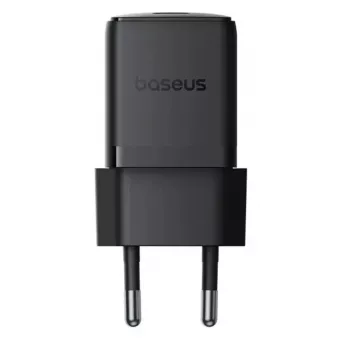 Baseus Palm -laturi yleismalli musta AC, 30 W, USB-C PD, sisäkäyttöön, yleinen yhteensopivuus