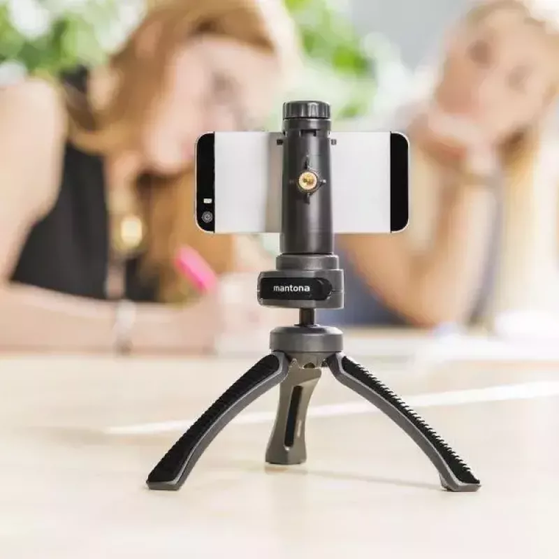 Jalusta Mantona 21404 älypuhelin/digikamera 3 jalkaa musta