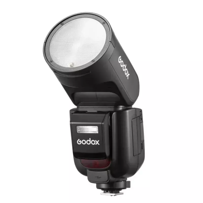 Godox V1Pro TTL Li-ion-pyöreäpääsalama Fuji 1,5 s latausaika