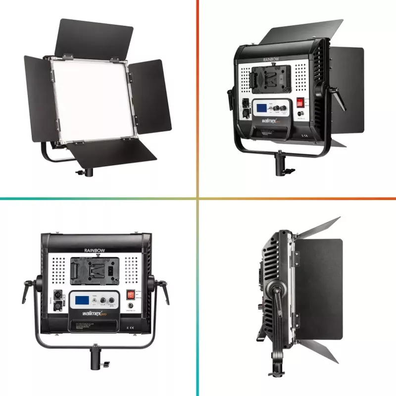Walimex Rainbow 50 W LED-valo musta alumiini muovi 50000 h