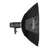 Softbox Godox SB-FW140 musta nylon diffuusoreilla ja hunajakennolla
