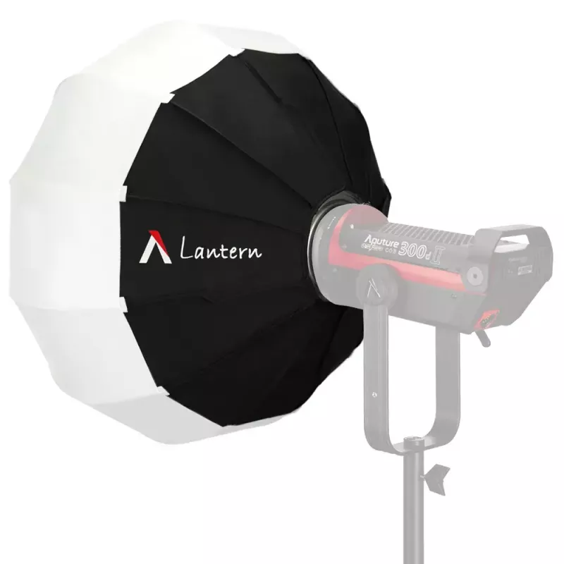 Aputure Lantern 90 musta valkoinen 90 cm diffuusiopeite jousikehikko