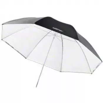 Walimex sateenvarjo 17655 musta valkoinen halkaisija 109 cm paino 395 g