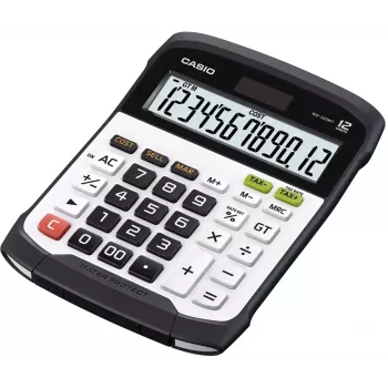 Finanssilaskin Casio WD-320MT pöytämalli 12-numeroinen musta valkoinen