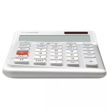 Peruslaskin Casio JE-12E-WE pöytälaskin 12-numeroinen valkoinen