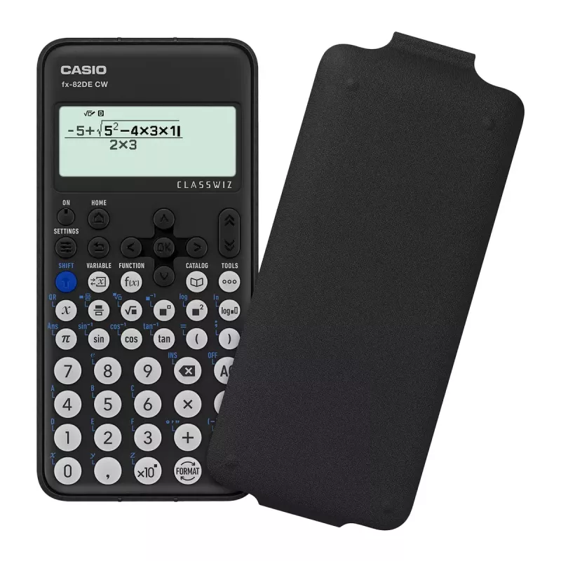 Tieteislaskin Casio FX-82DE CW 12-numeroinen paristokäyttöinen musta