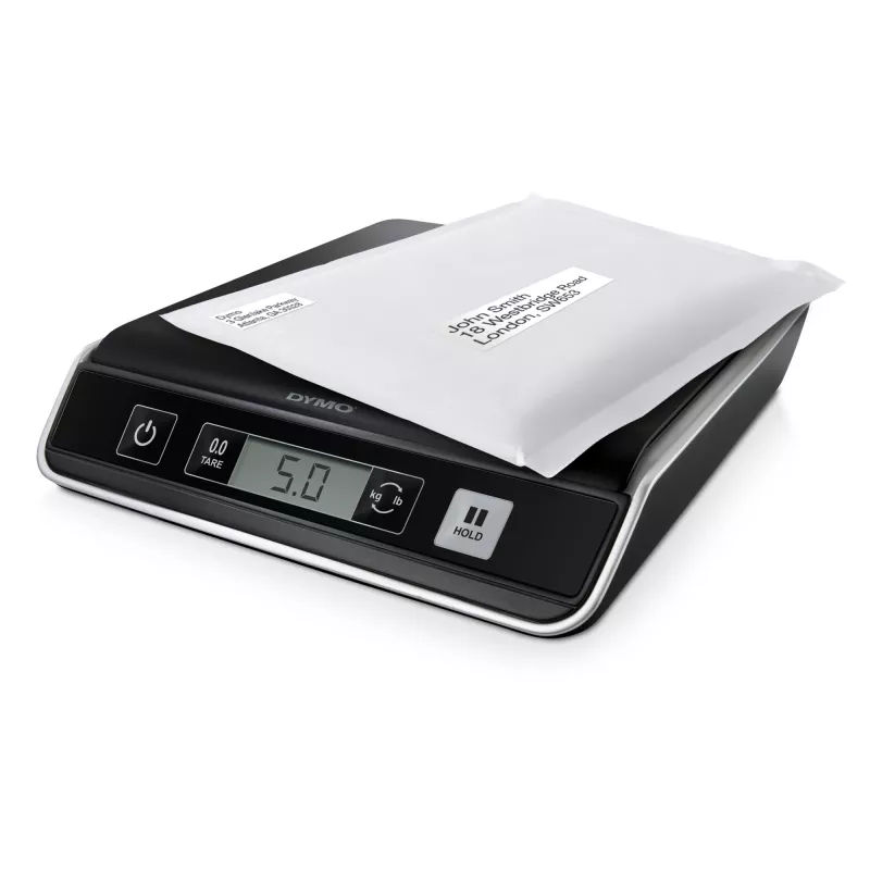 DYMO M5 digitaalinen paketti- ja lähetysvaaka | jopa 5 kg kapasiteetti | 20 cm x 20 cm