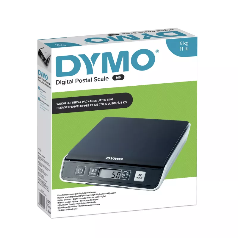 DYMO M5 digitaalinen paketti- ja lähetysvaaka | jopa 5 kg kapasiteetti | 20 cm x 20 cm