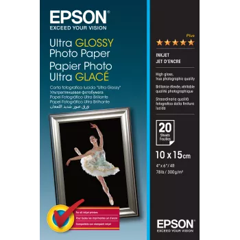 Epson Ultra Glossy -valokuvapaperi - 10x15 cm - 20 arkkia