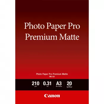 Canon PM-101 Premium Matt -valokuvapaperi A3 – 20 arkkia