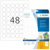 Itseliimautuvat tarrat HERMA irrotettava A4 Ø 30 mm 1200 kpl