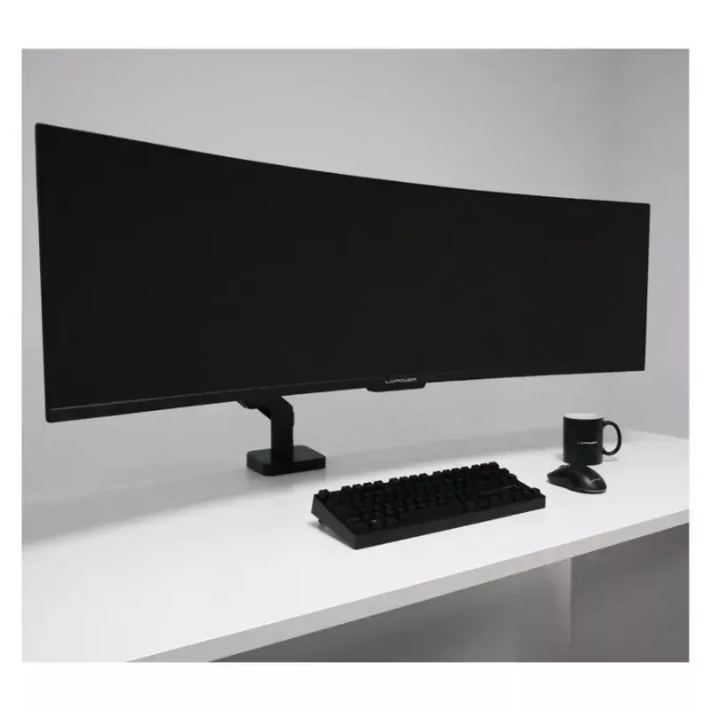 Näyttöteline LC-Power LC-EQ-A49B 124,5 cm musta puristin 20 kg