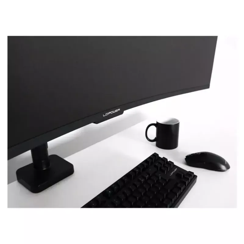 Näyttöteline LC-Power LC-EQ-A49B 124,5 cm musta puristin 20 kg