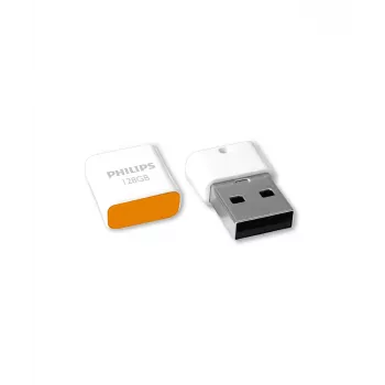 Philips Pico USB-muistitikku 128 GB USB Type-A 2.0 oranssi, valkoinen