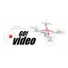 Revell 23858 kameradrooni quadrocopter GO! VIDEO 2.4 GHz RTF punainen/valkoinen