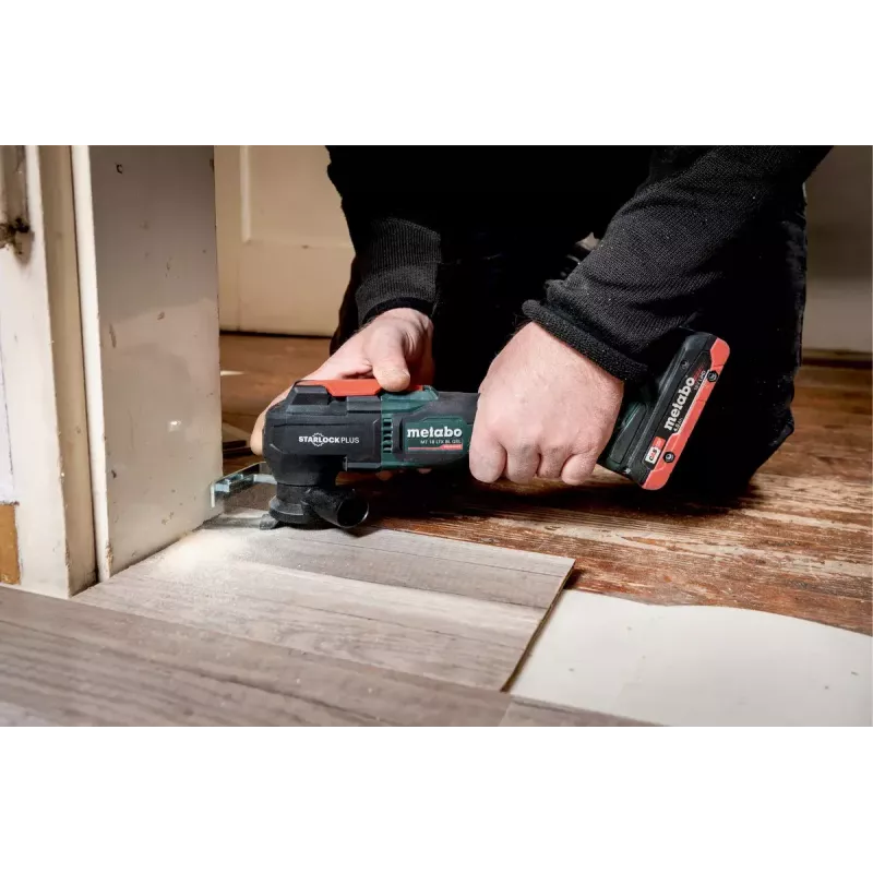 Metabo MT 18 LTX BL QSL akkukäyttöinen värähtelymonitoimityökalu, 18 V, 2 akulla