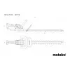 Metabo HS 18 LTX 55 akkuvarsiaidanleikkuri kaksipuolisella terällä, 18 V, 55 cm leikkuupituus, pelkkä laite