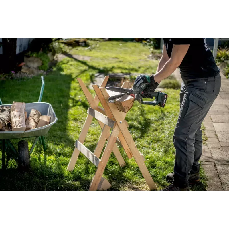 Metabo MS 18 LTX 15 akkukäyttöinen moottorisaha, 18 V, 1x 2,0 Ah