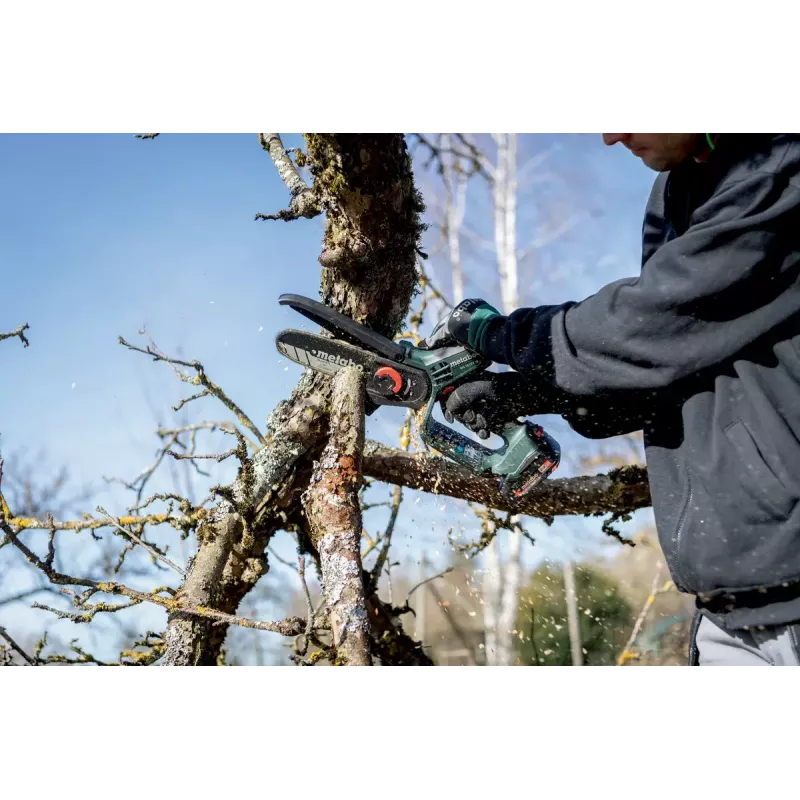 Metabo MS 18 LTX 15 akkukäyttöinen moottorisaha, 18 V, 1x 2,0 Ah