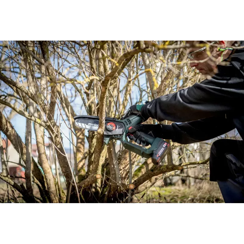 Metabo MS 18 LTX 15 akkukäyttöinen moottorisaha, 18 V, 1x 2,0 Ah